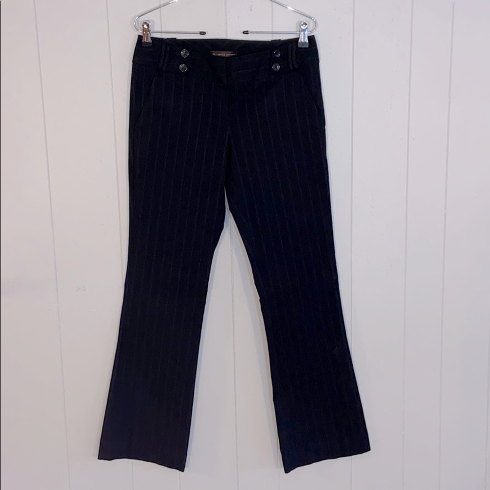 The Limited brown black pinstripe pants